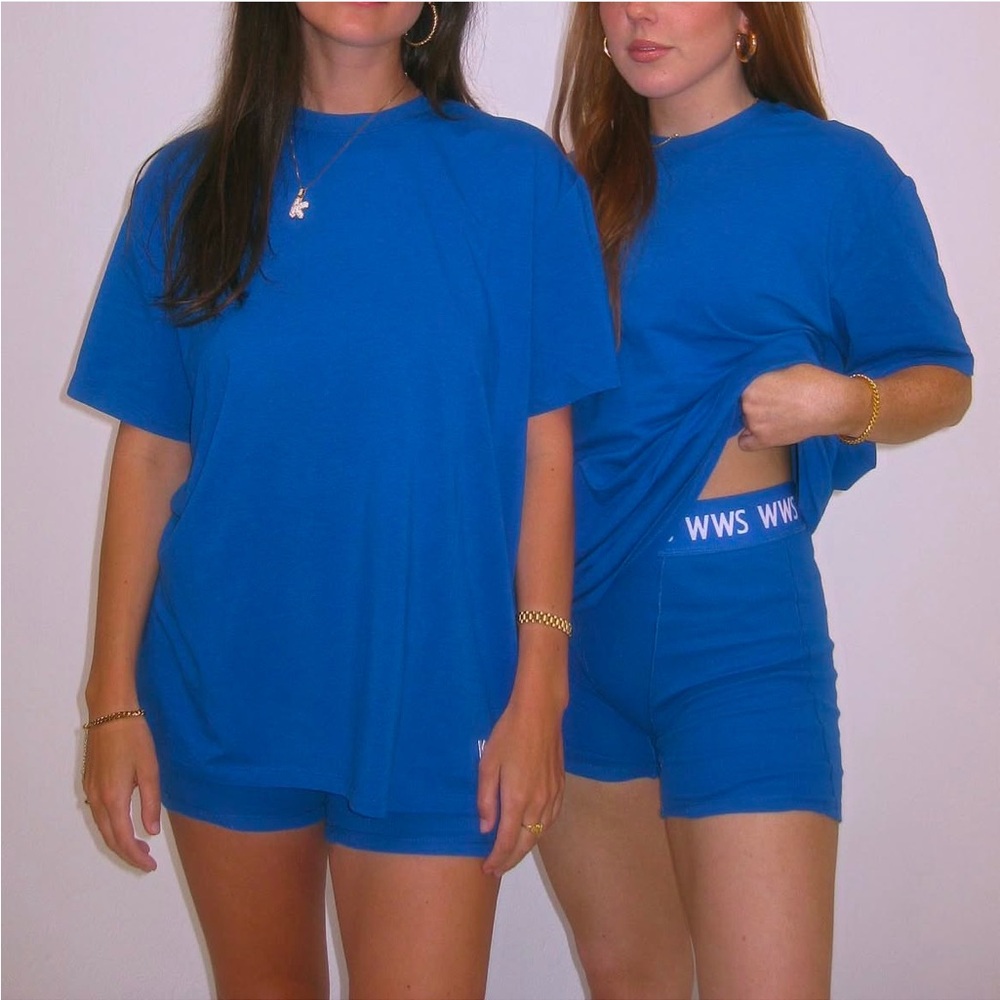 WHAT WE SAID PODCAST MERCH Blue Lounge Pajama Set - Tee + Boxers